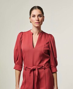 HELLEN PES 588 dames jumpsuit rood