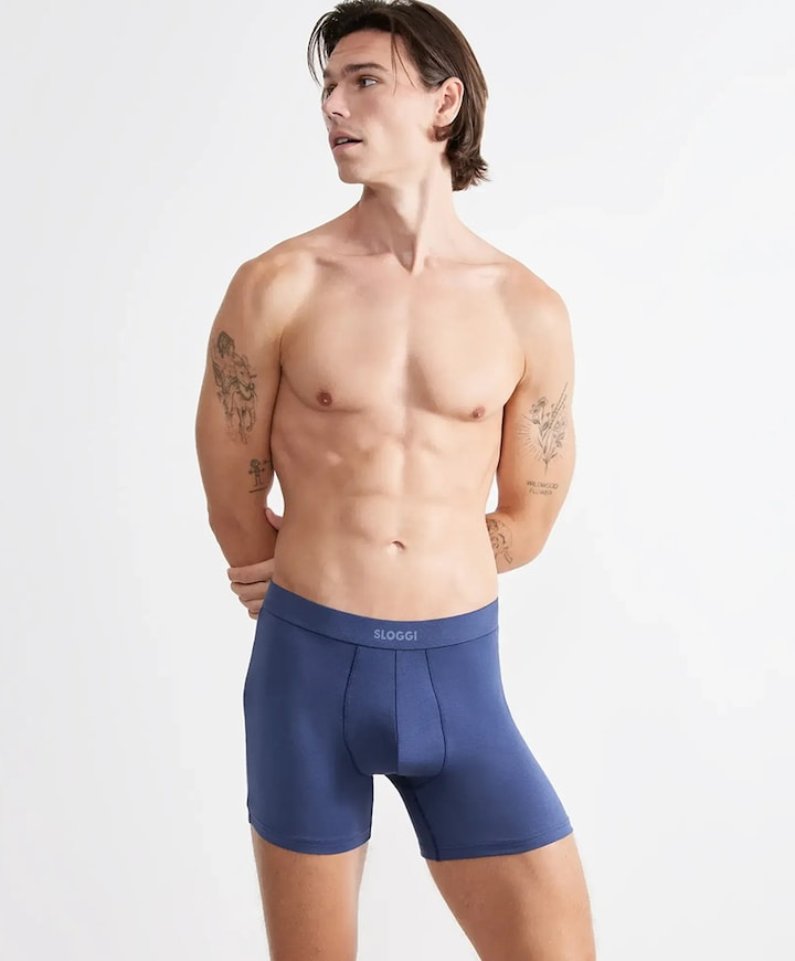 Heren boxershort blauw