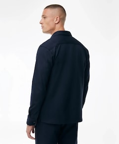 Heren overshirt blauw