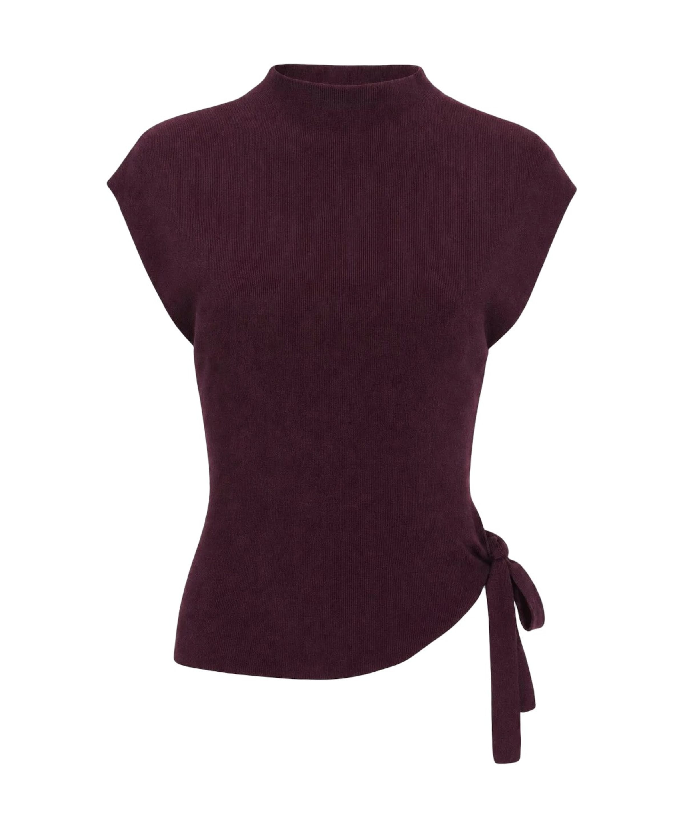 Dames top bordeaux