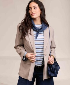 Dames blazer beige