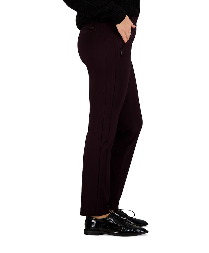 Hose Pull On Slim dames broek bordeaux