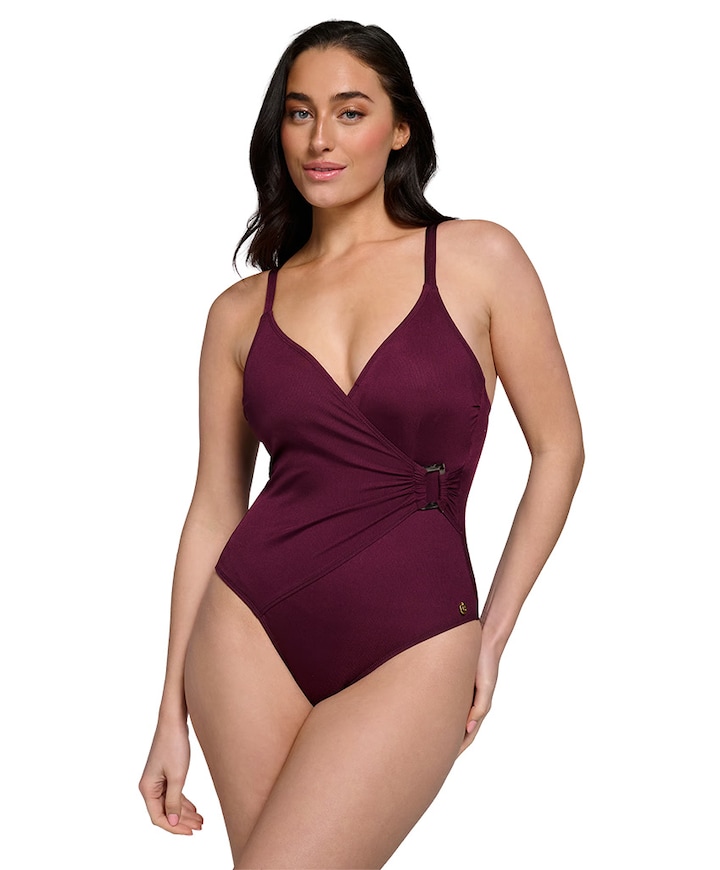 Dames badpak bordeaux