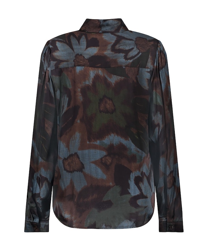 Dames blouse blauw