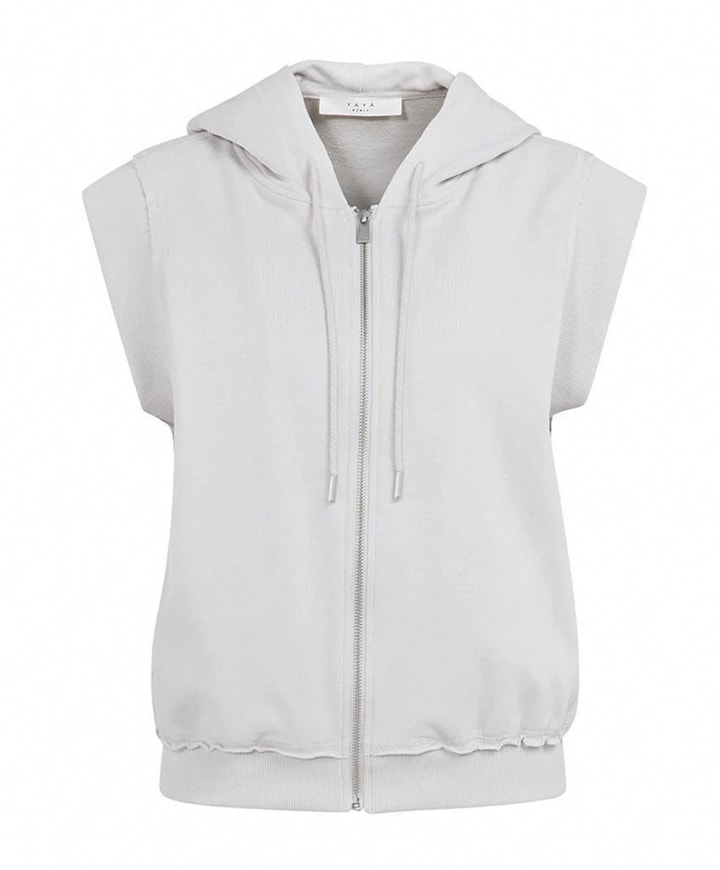 Dames vest grijs