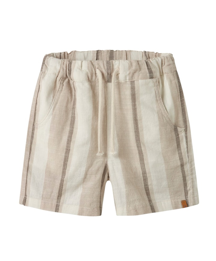 NMMFIBERT LOOSE LIL meisjes korte broek ecru