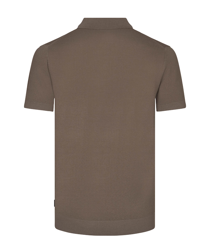 Heren polo beige