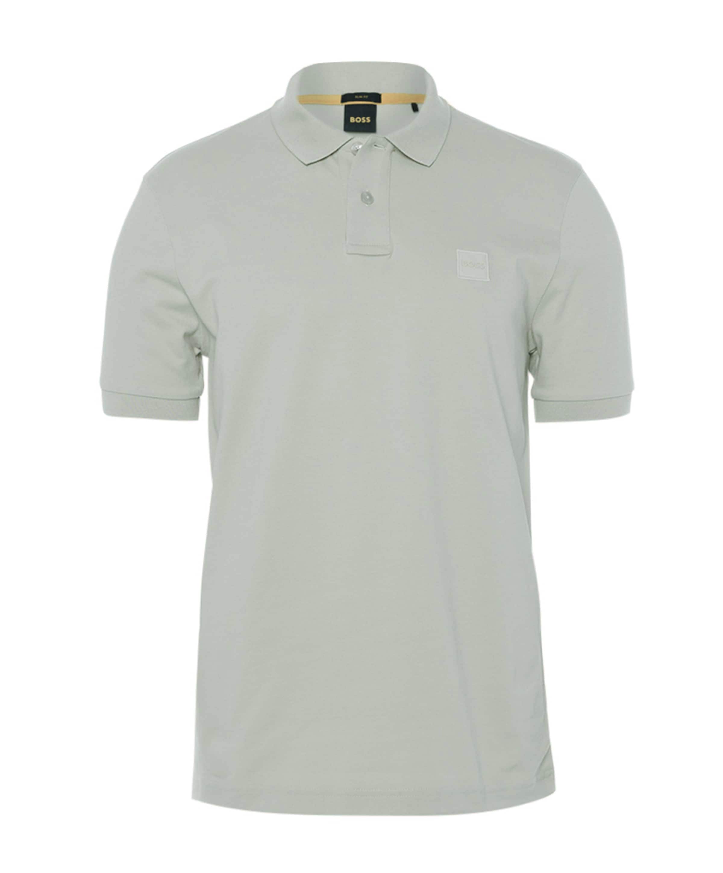 Heren polo beige