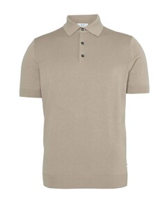 Heren polo beige