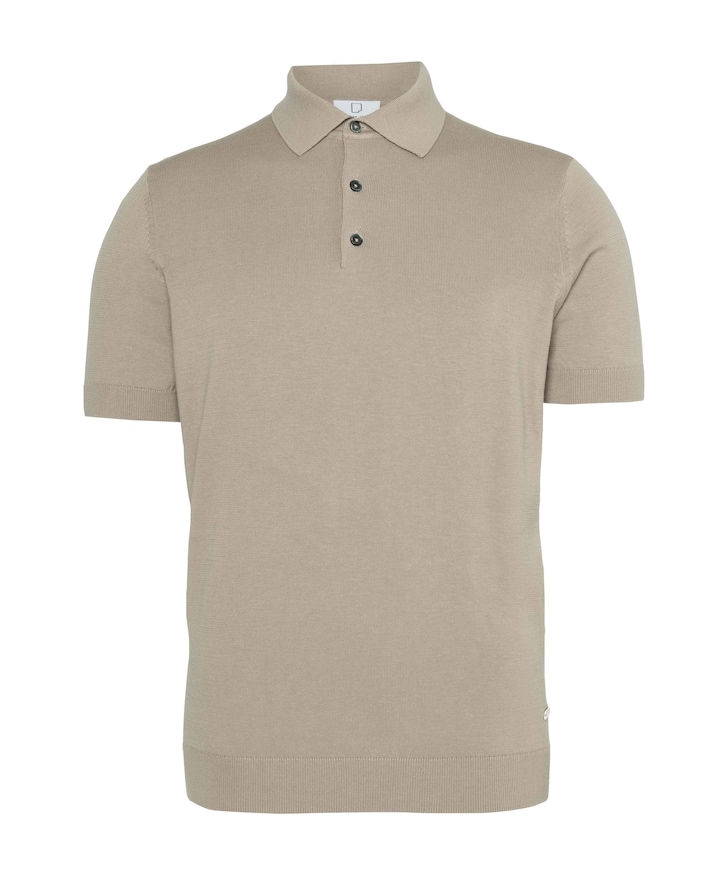 Heren polo beige