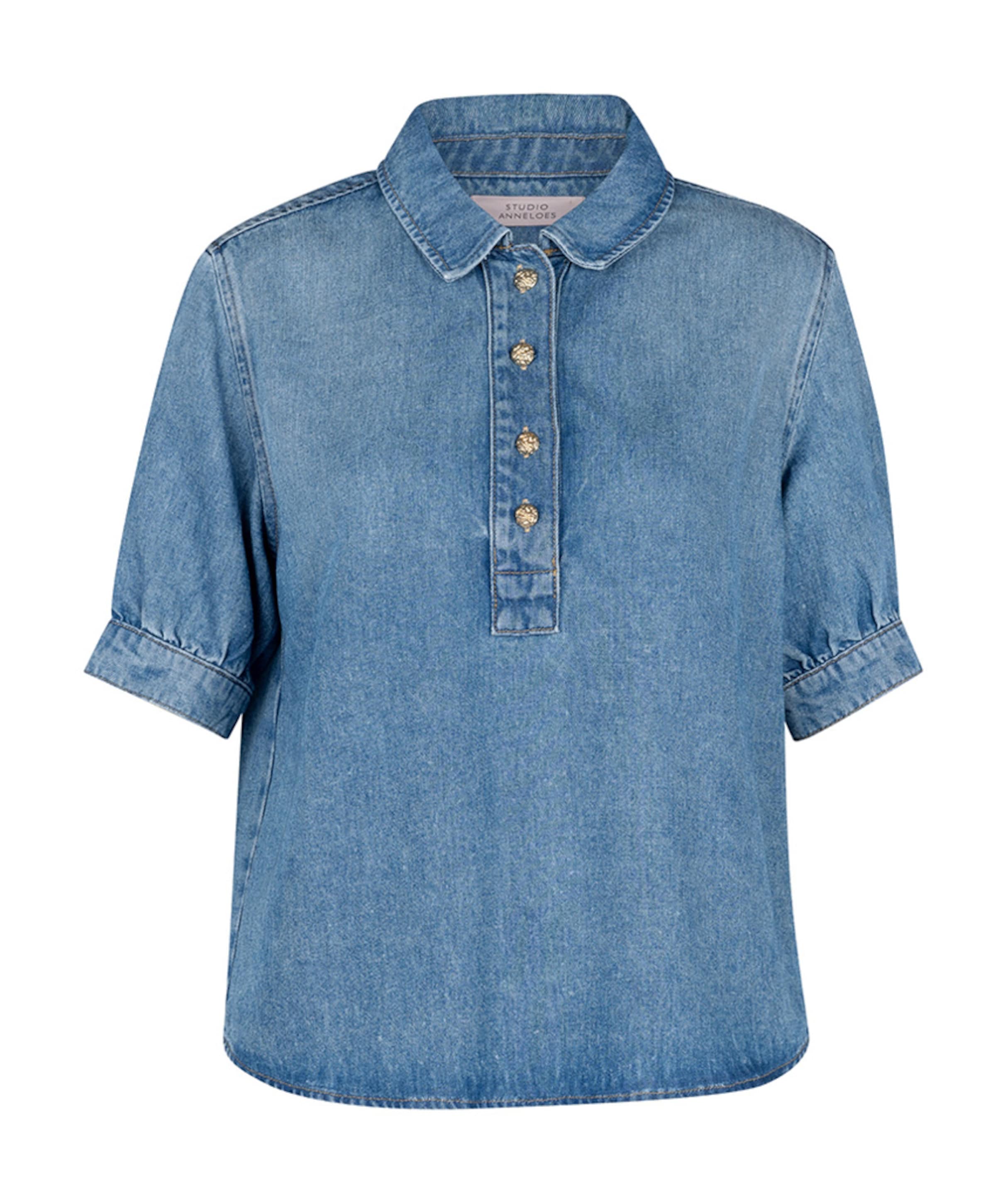 Dames blouse blauw