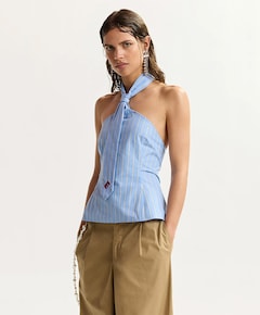 Dames top blauw