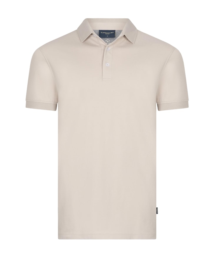Heren polo beige