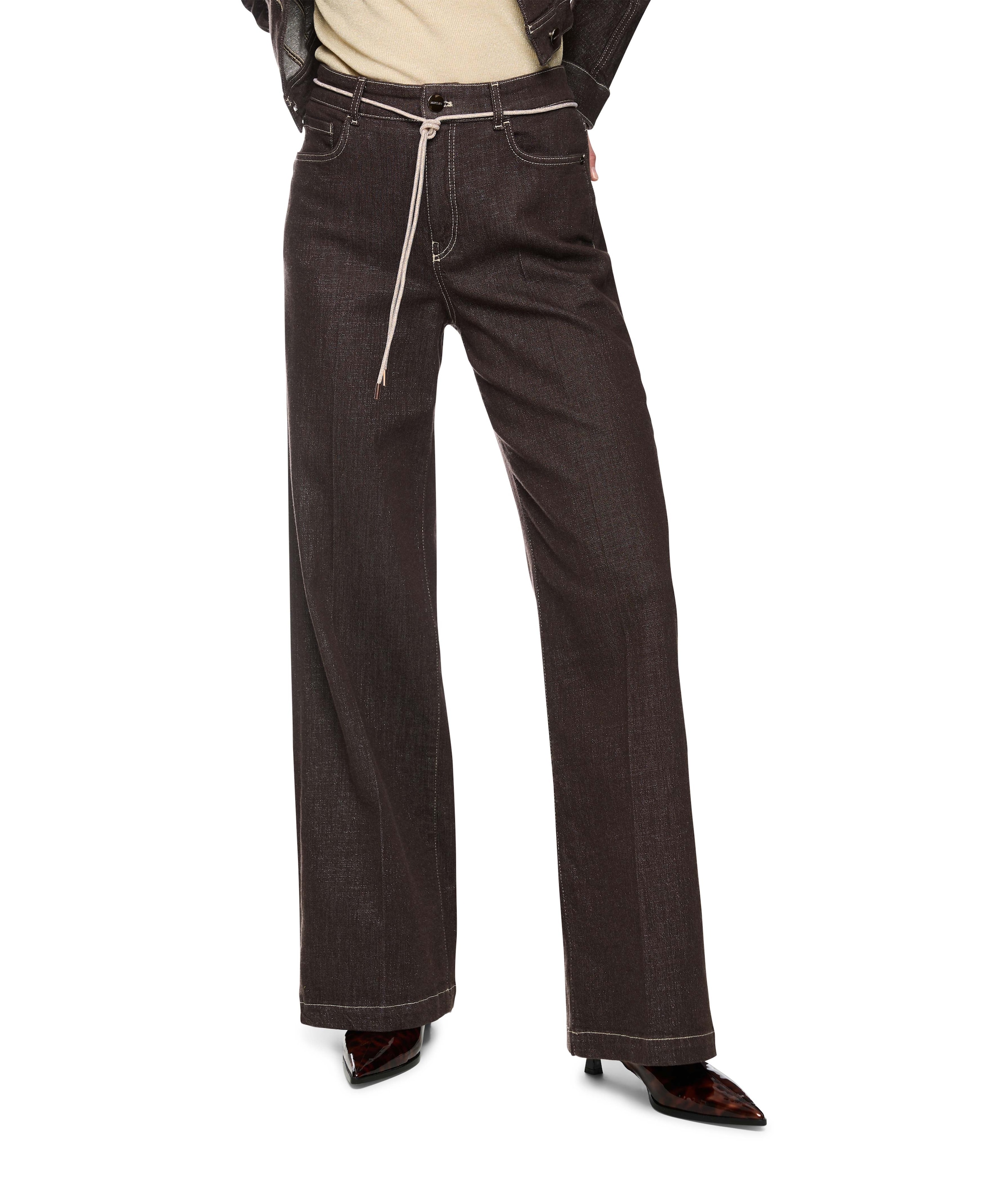 WARRI dames jeans bruin