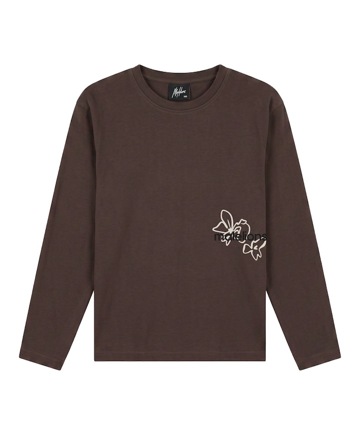 Jongens longsleeve bruin