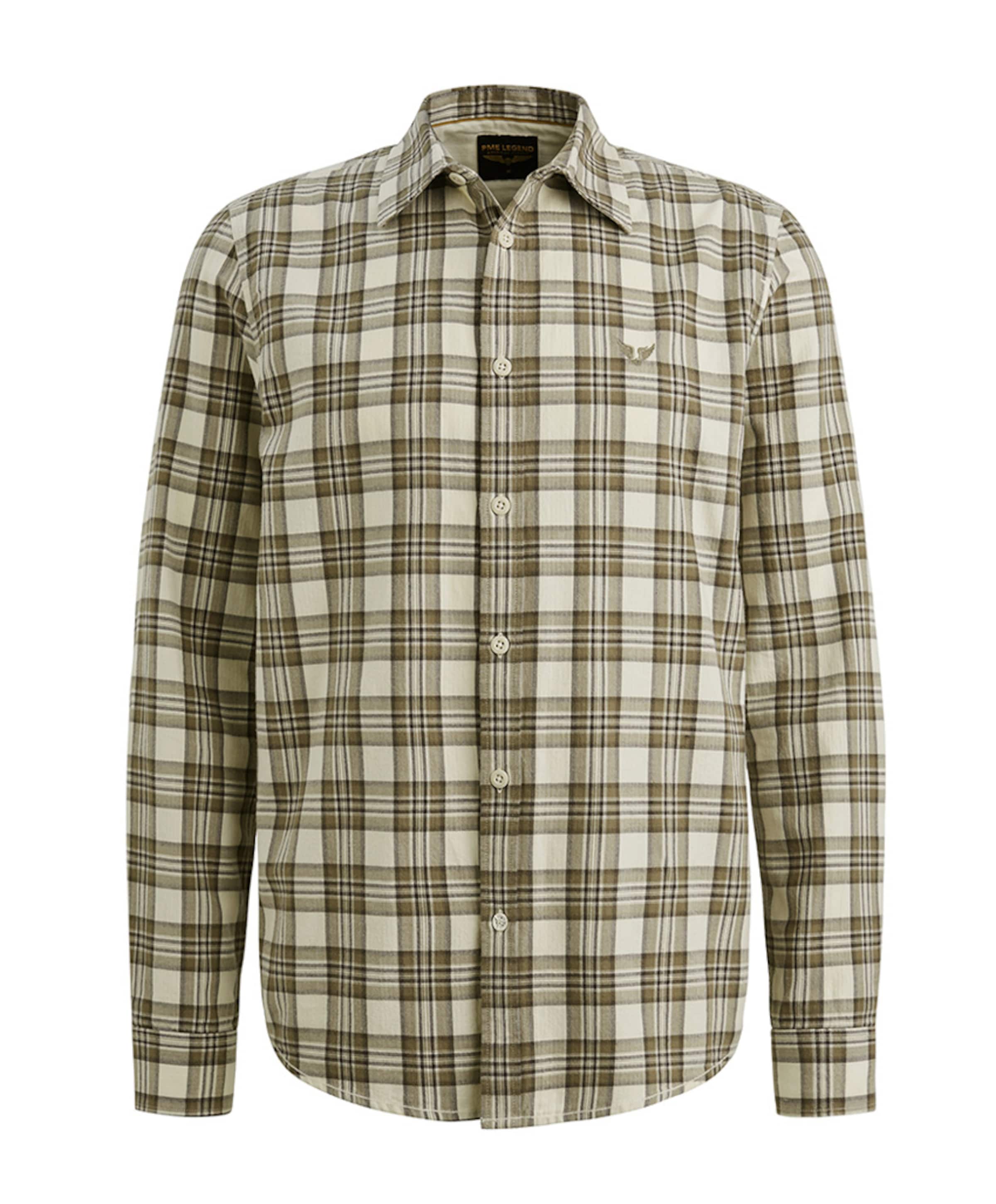 Heren overhemd lange mouw ecru