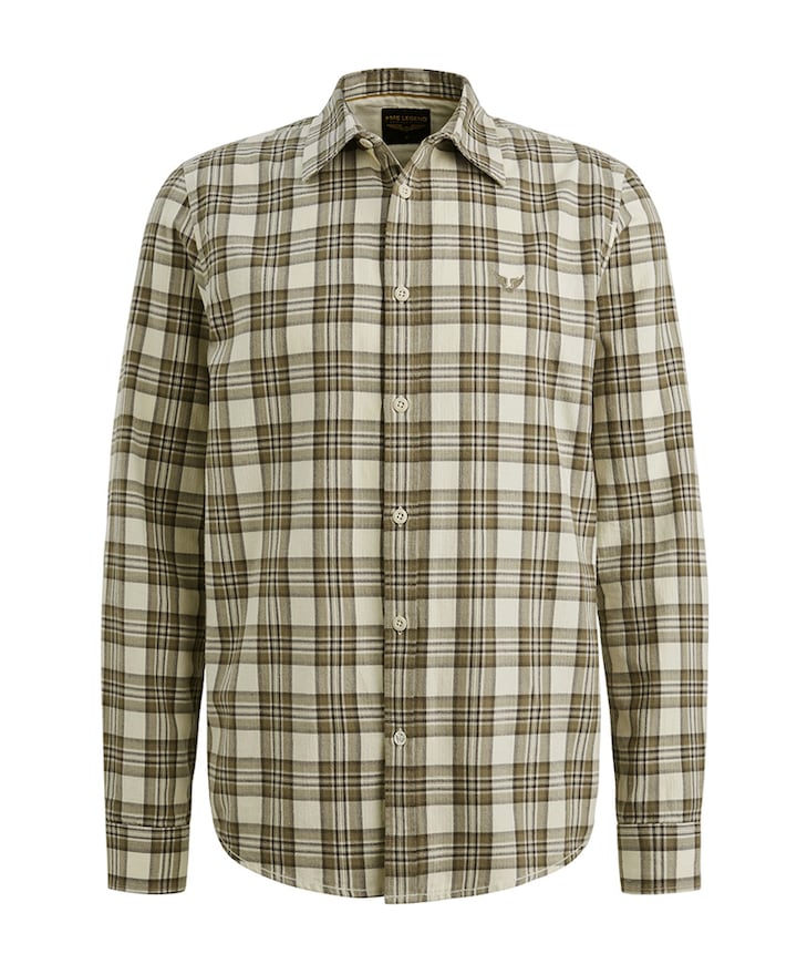 Heren overhemd lange mouw ecru