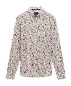 Heren overhemd lange mouw blauw