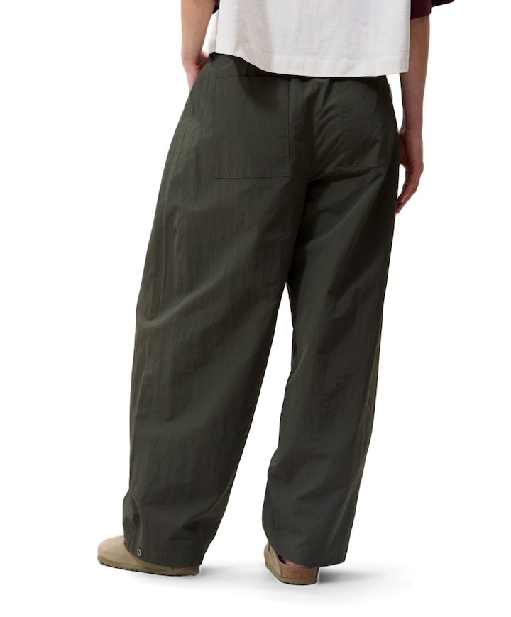 Barrel shaped dames broek groen