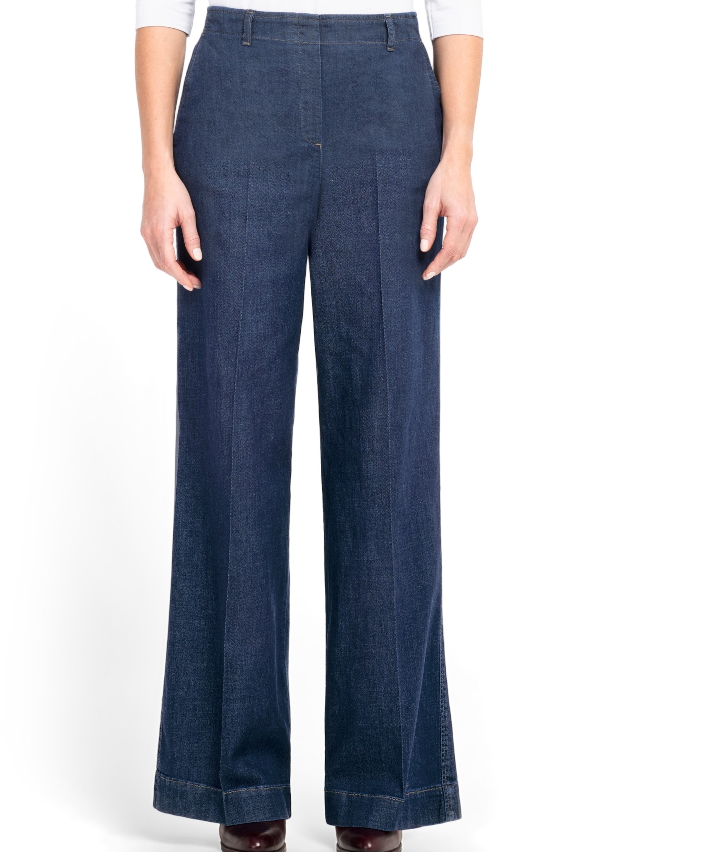 MELBOURNE dames pantalon blauw
