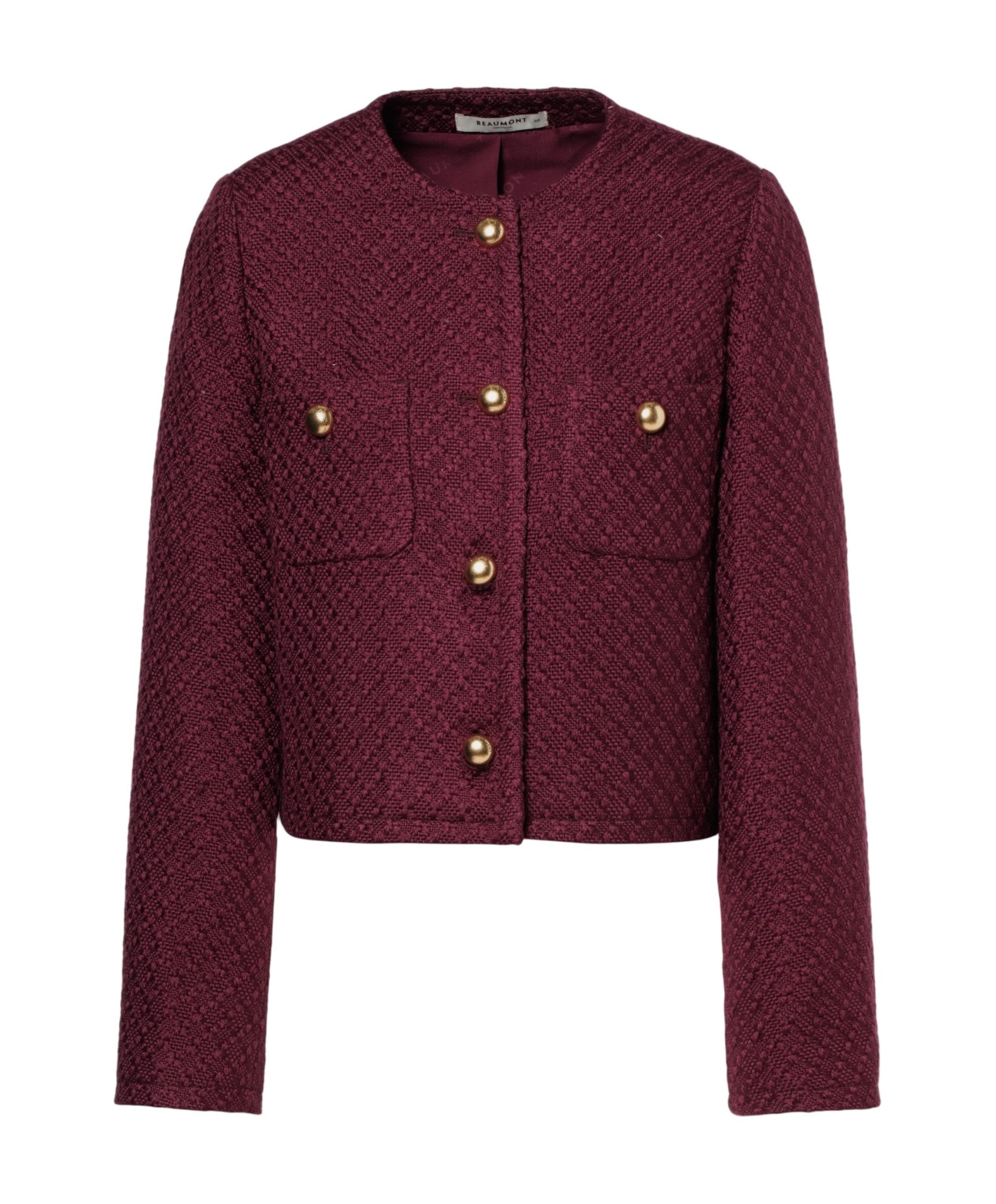 Dames jas bordeaux