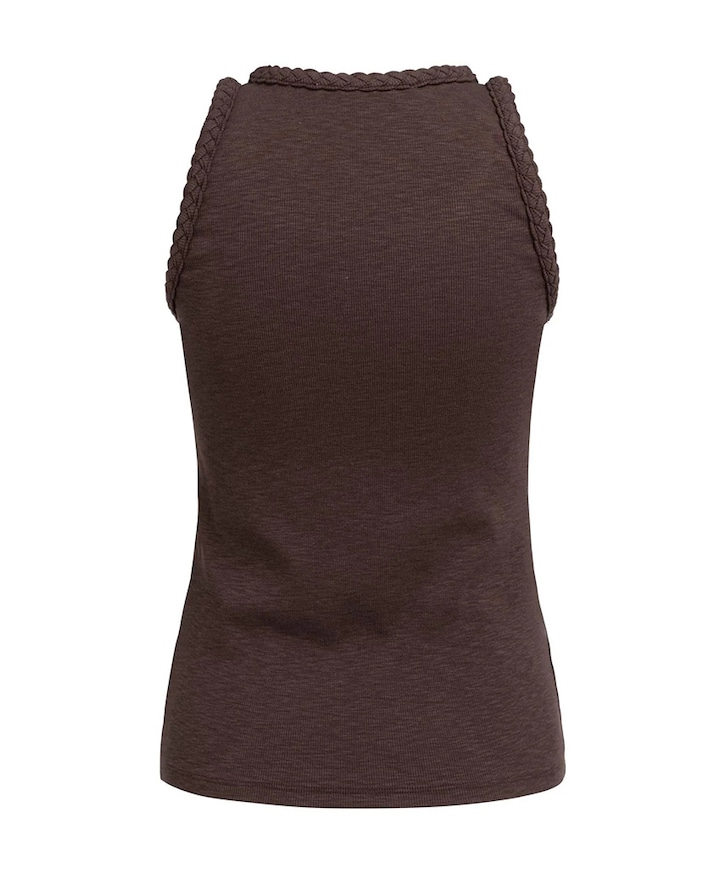 Dames top bruin