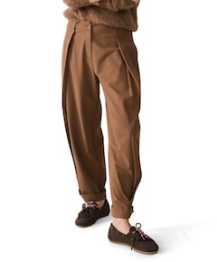 Trousers Pinstripe dames broek bruin