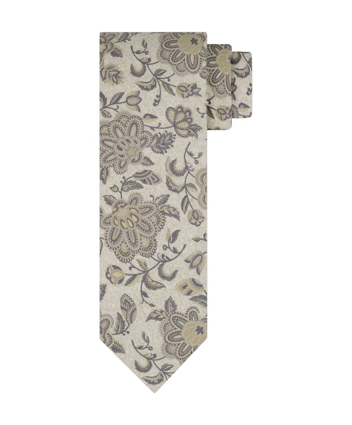 Heren stropdas beige