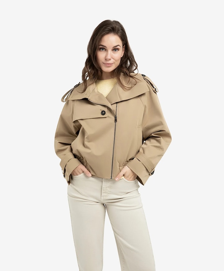 Dames jas beige