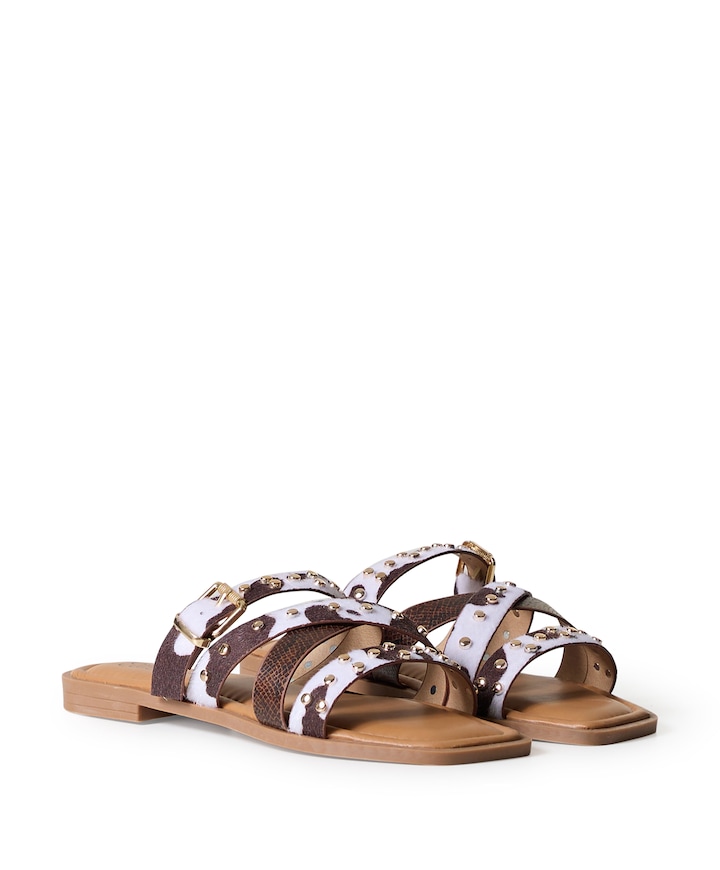 Zare dames slippers bruin