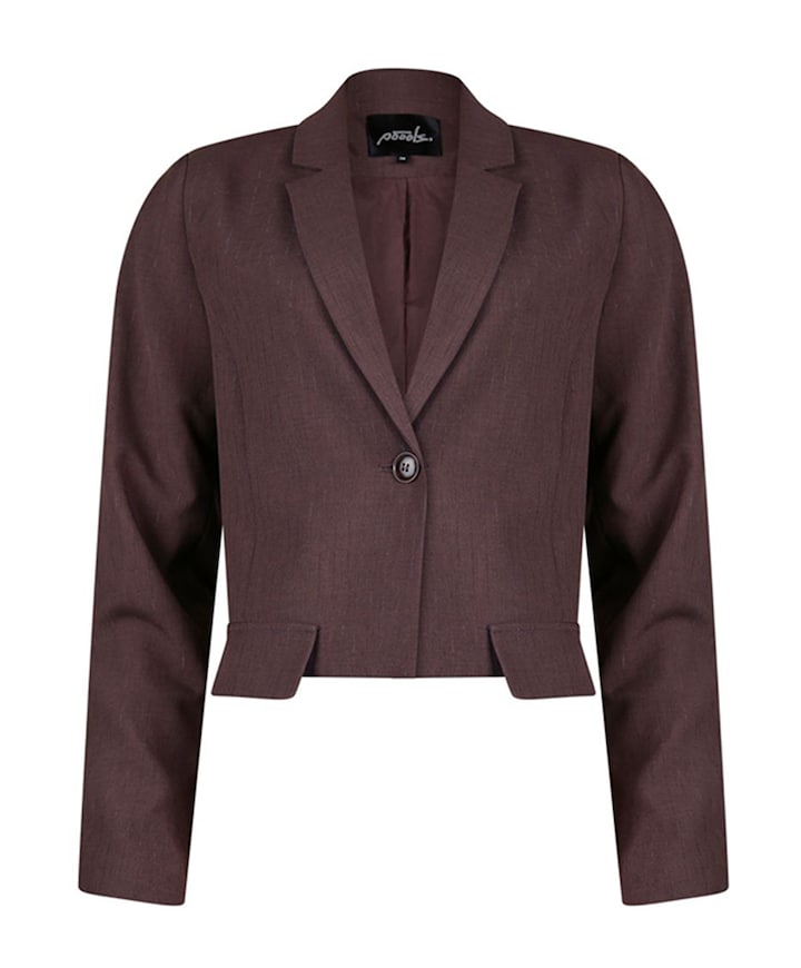 Dames blazer bruin