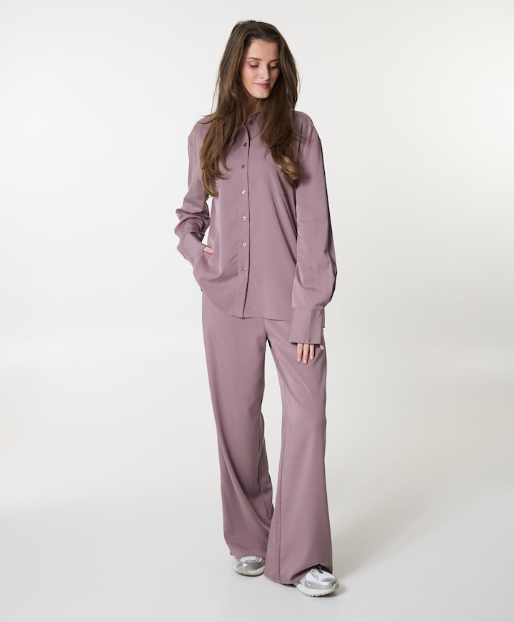 Drapey dames broek paars