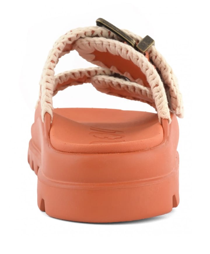 Eva one-piece slide two-buckle dames slippers oranje