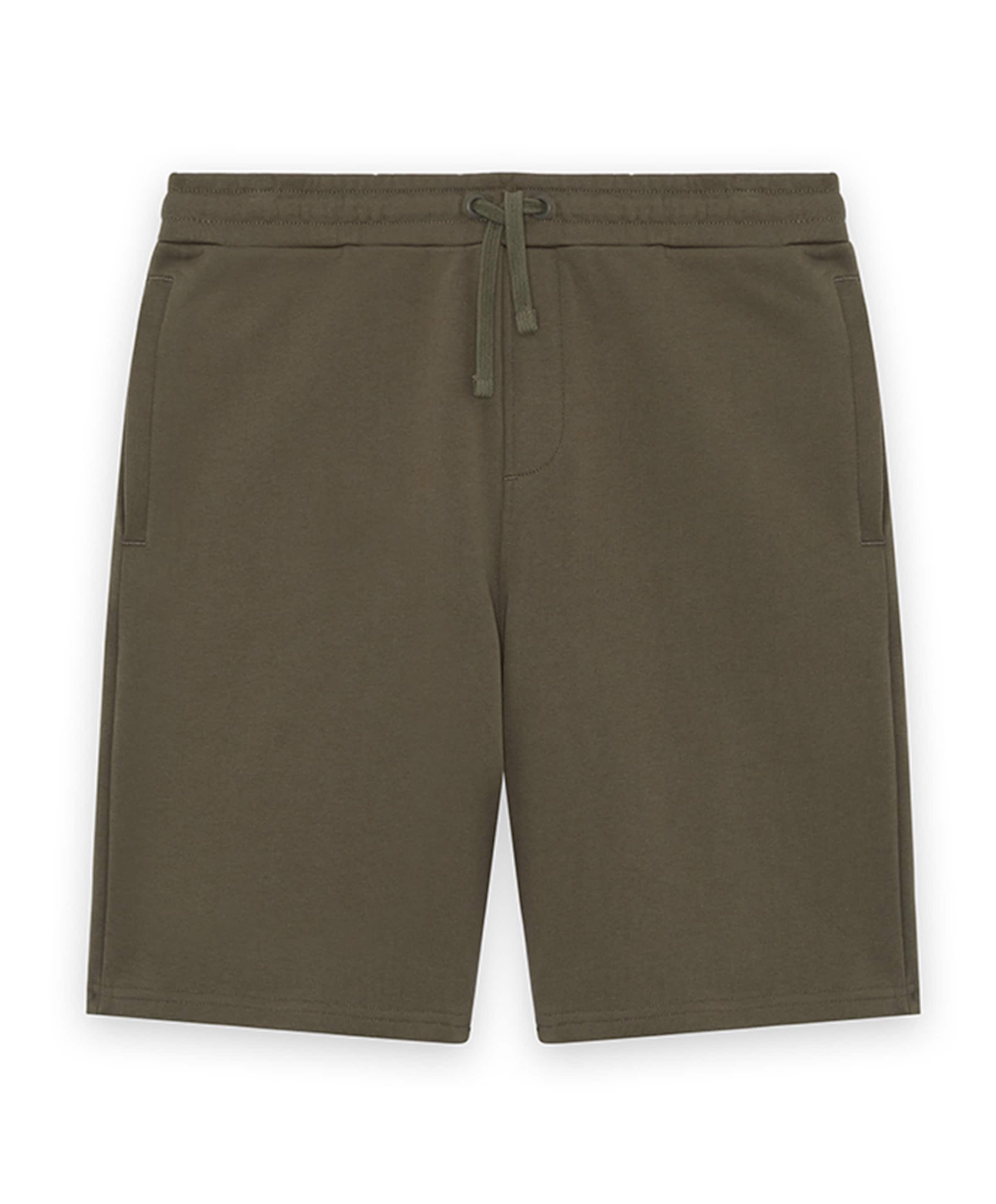 Heavy weight sweat short jongens korte broek groen