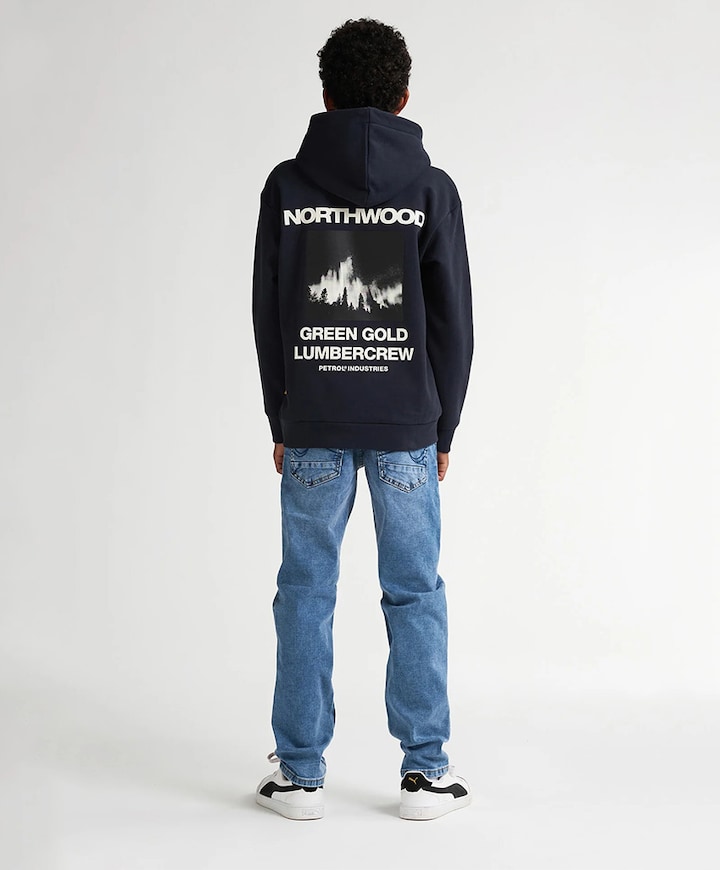 Jongens hoodie blauw