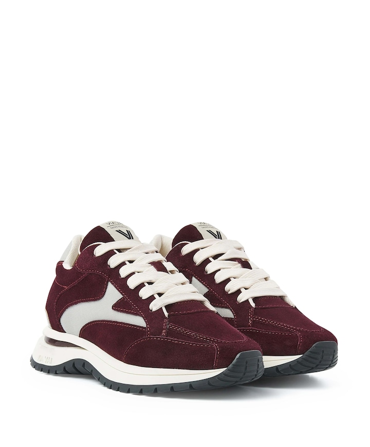 Usher Riggs dames sneakers bordeaux