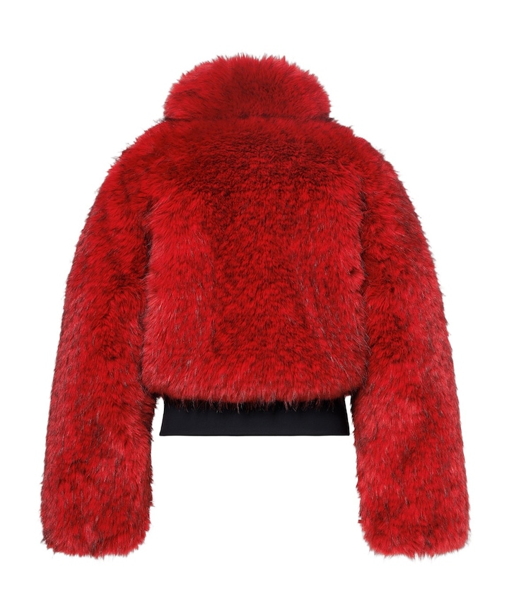 Dames ski-jas rood
