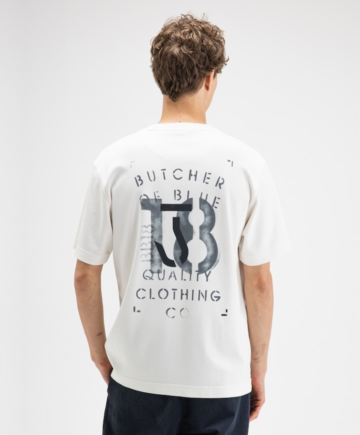 Heren T-shirt ecru