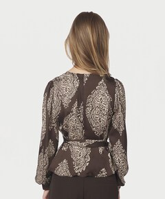 Dames blouse bruin