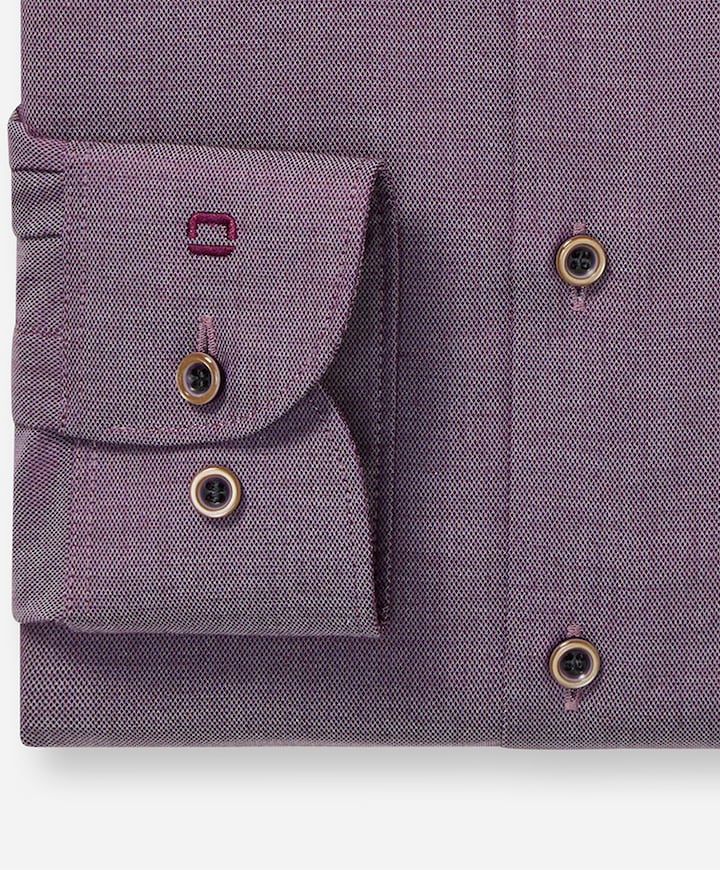 Heren overhemd lange mouw paars