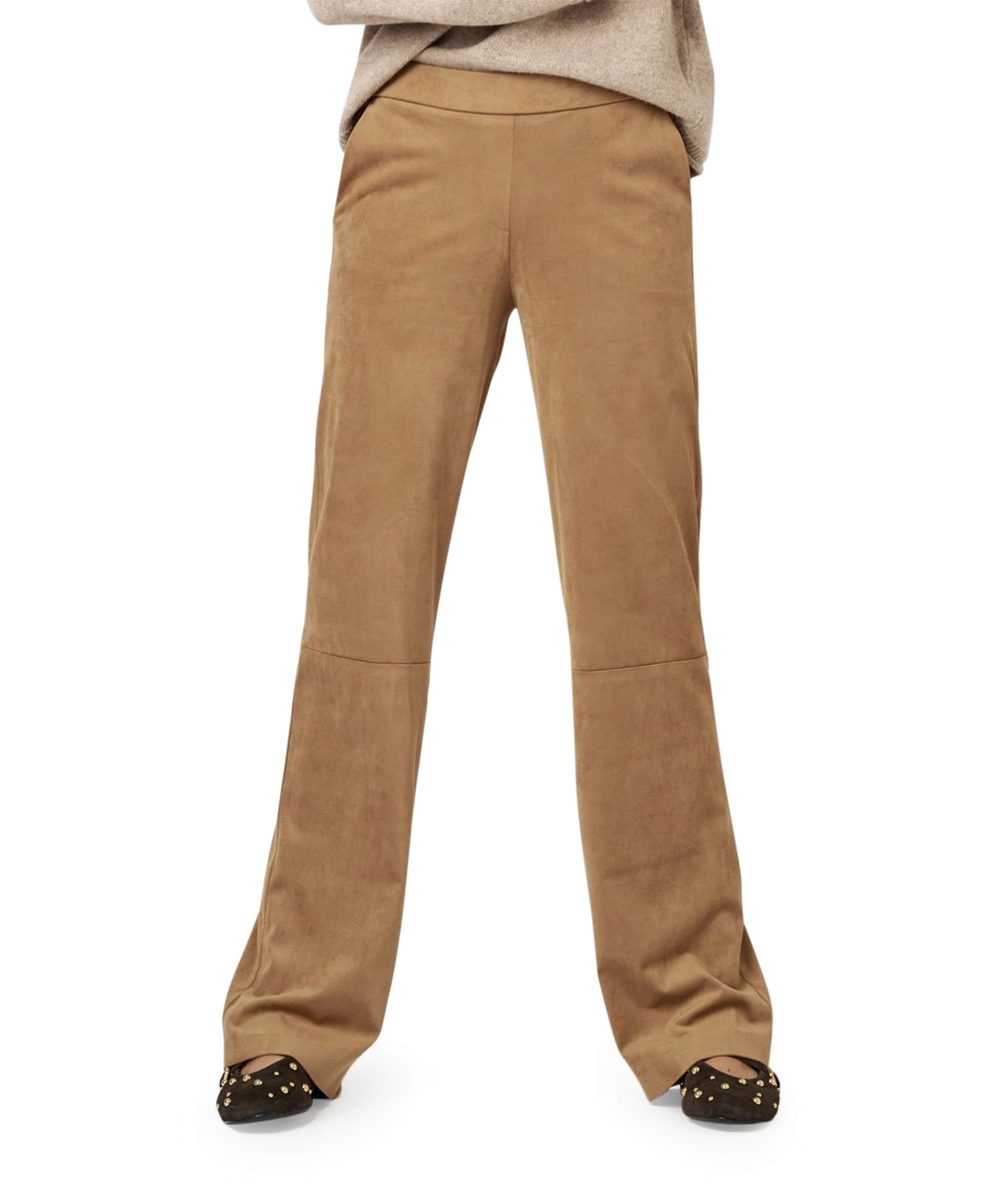 Jenny Wide Leg dames broek beige