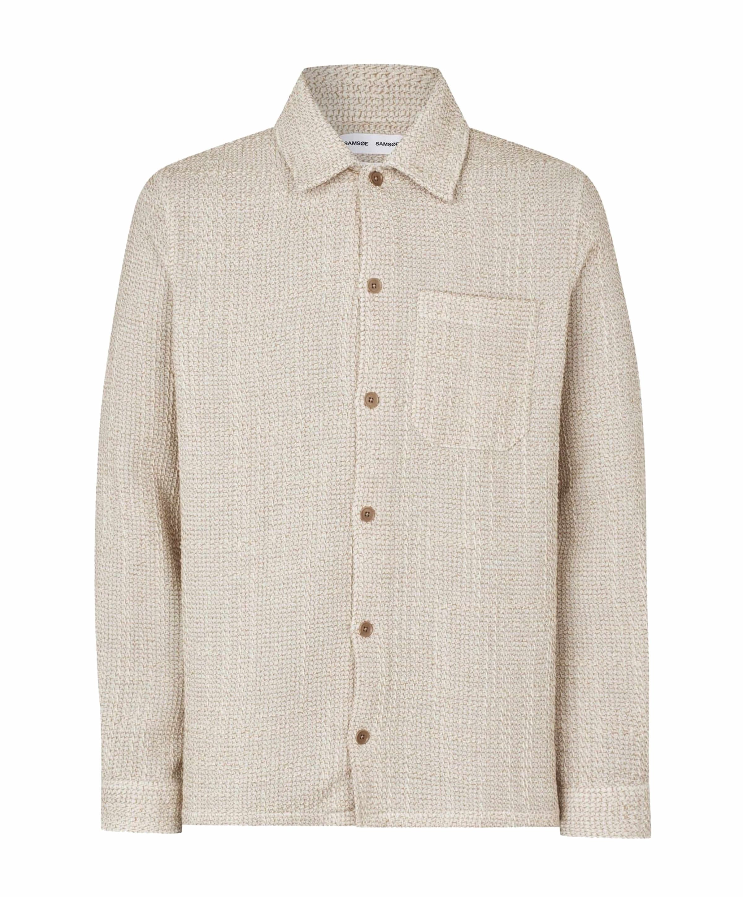 Heren overshirt beige