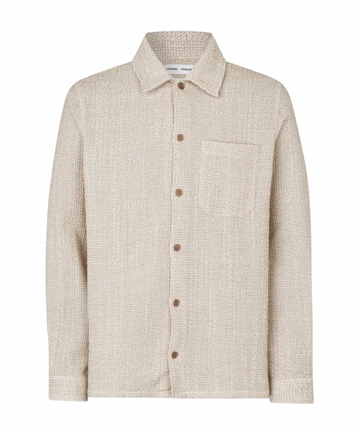Heren overshirt beige