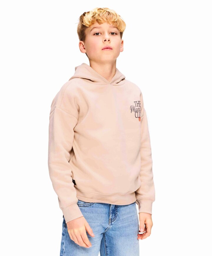 Jongens hoodie ecru