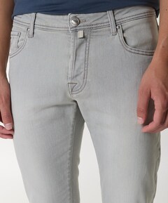 Nick Slim 5 pkt heren jeans grijs