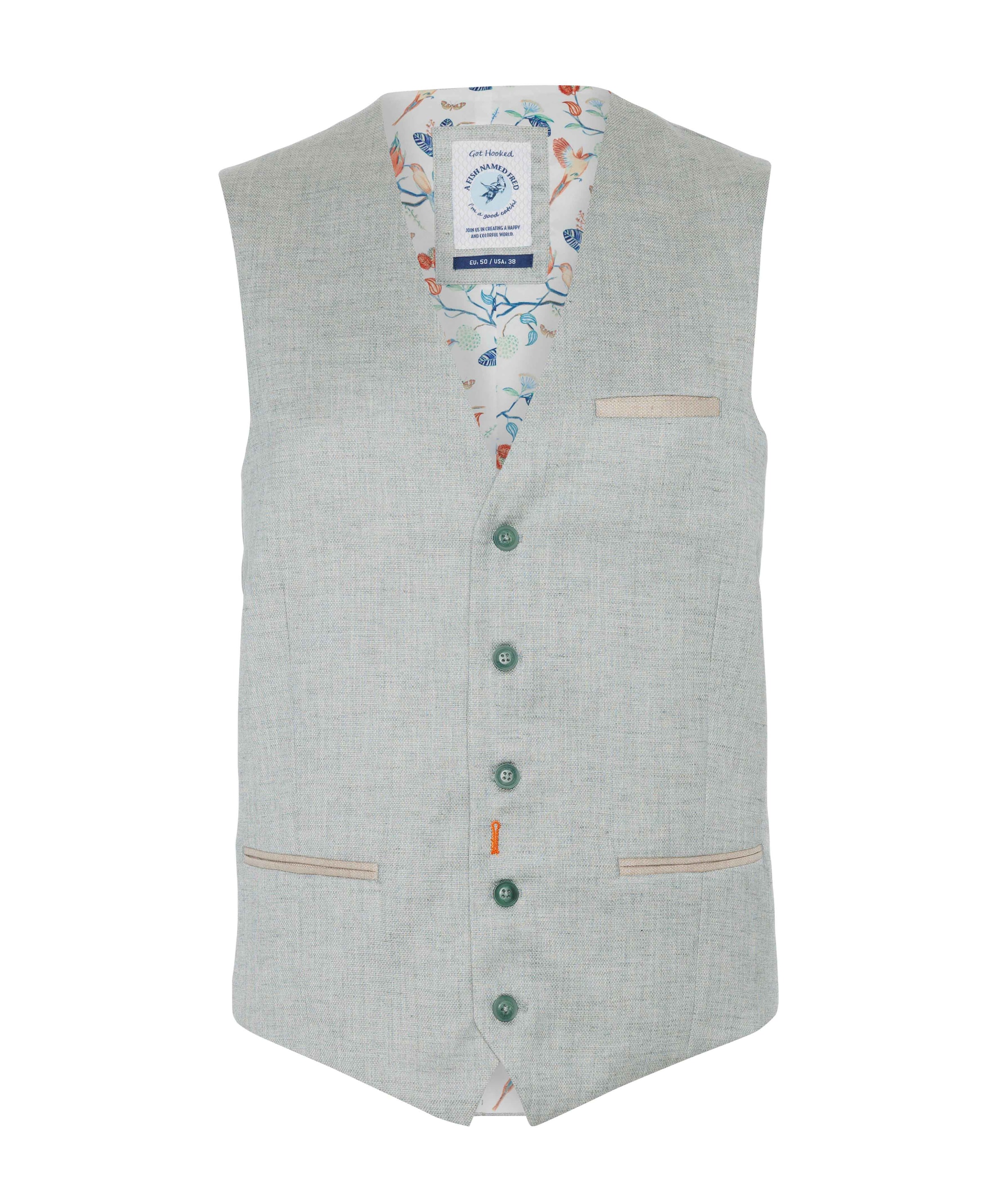 Heren gilet groen