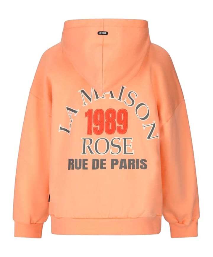 Meisjes hoodie oranje