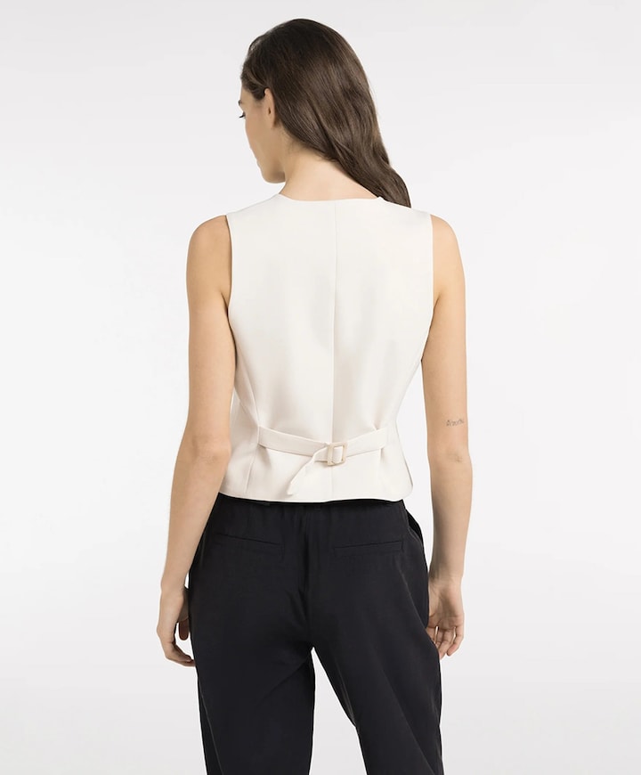 Dames gilet ecru