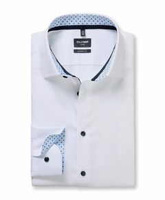 Heren overhemd lange mouw wit