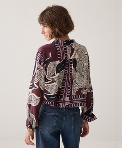 Dames blouse bordeaux